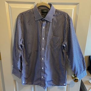 Bonobos Navy Gingham Dress Shirt